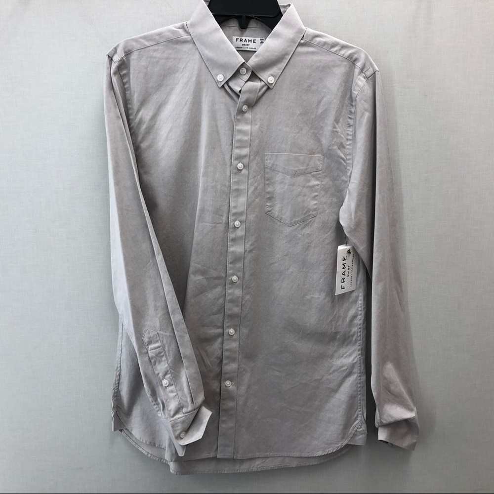 *PRICE DROP* FRAME Denim Button-down Shirt in Gris